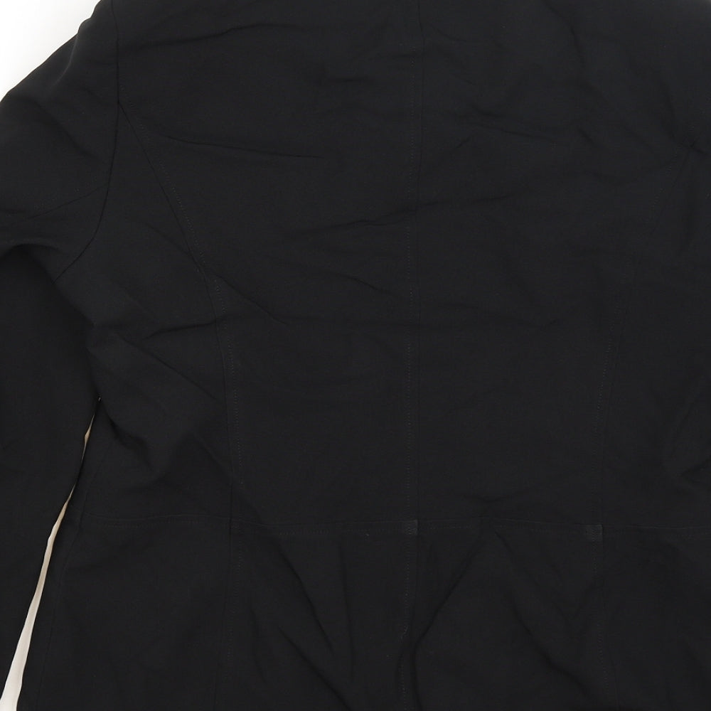 Womens UK Size 12 OPUS Black Full Zip Jumper