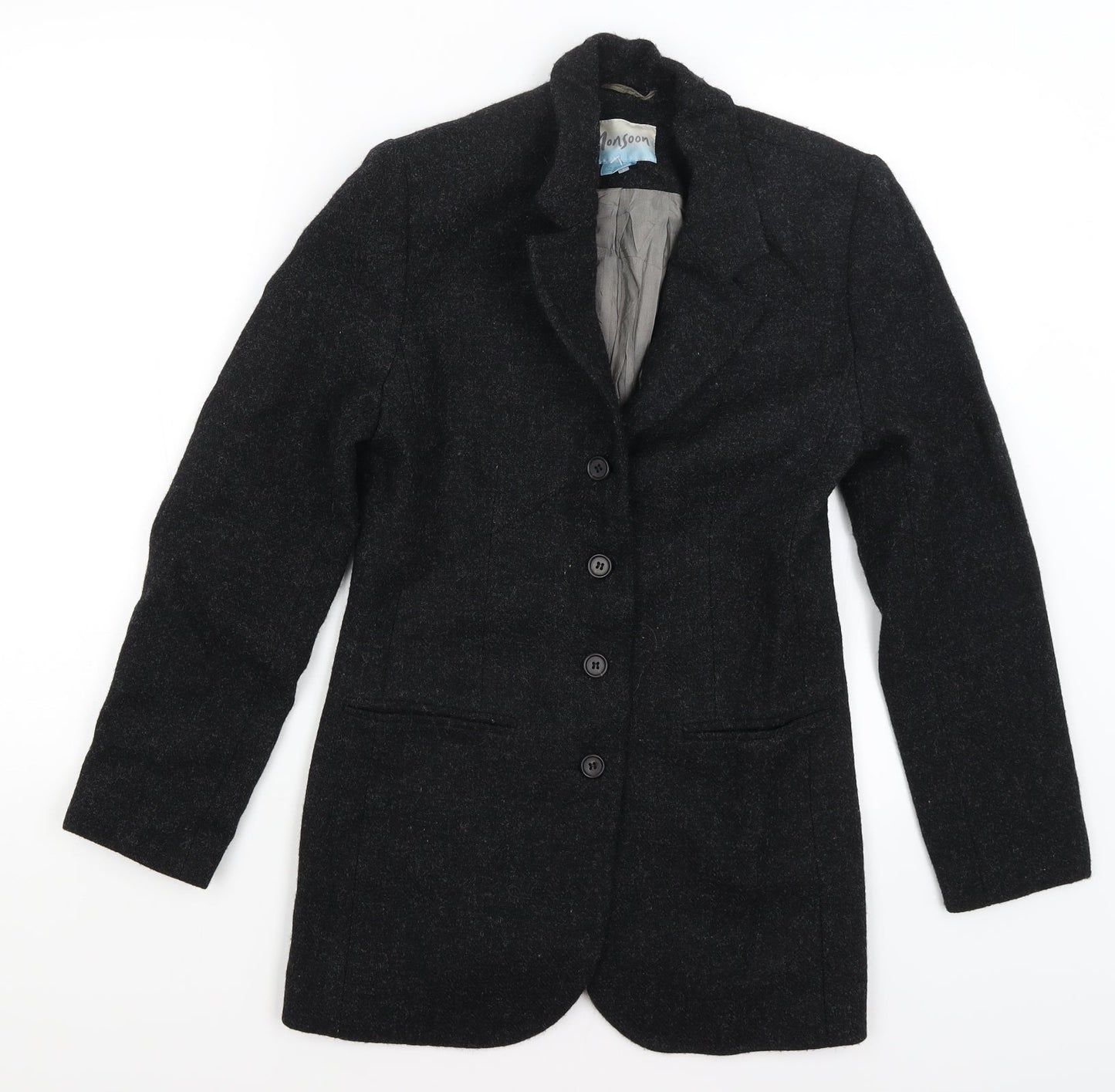 Monsoon Womens Grey   Jacket Blazer Size 10