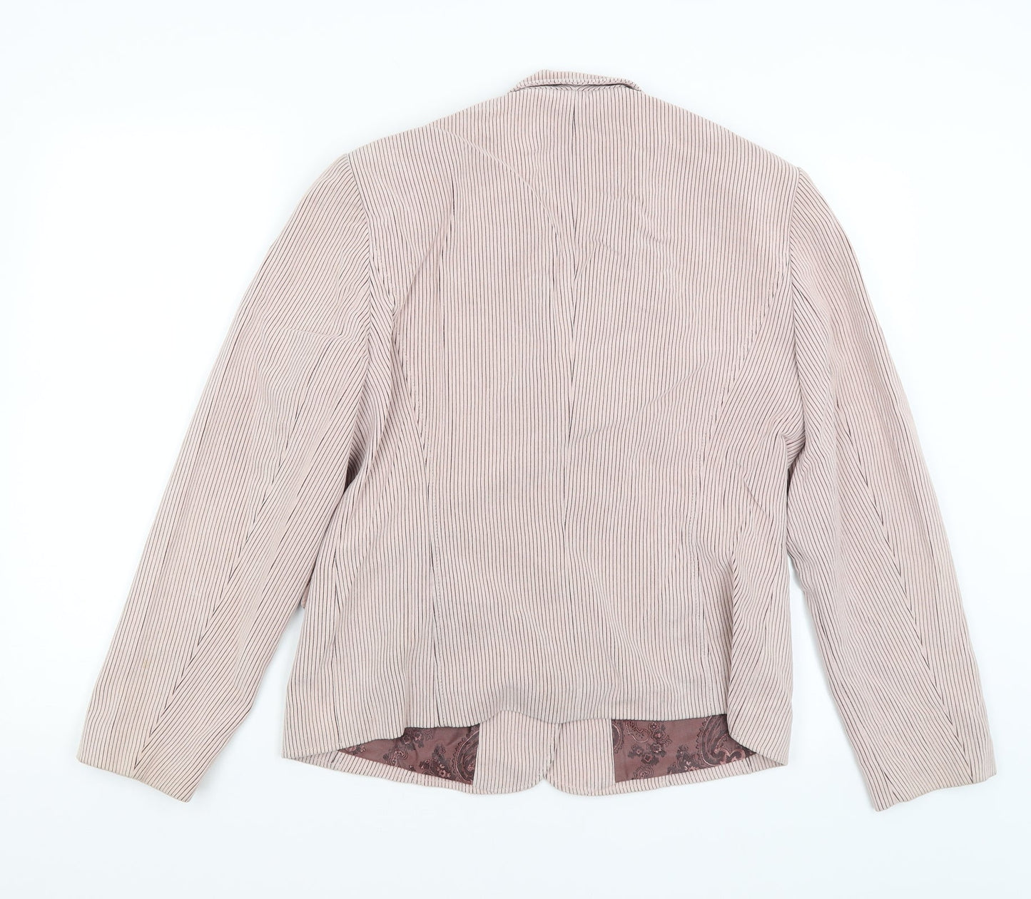 Gerry Weber Womens Pink Striped  Jacket Blazer Size 14