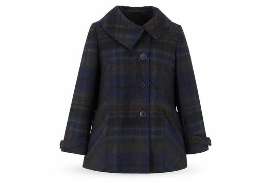 Womens UK Size 10 F&F Blue Overcoat