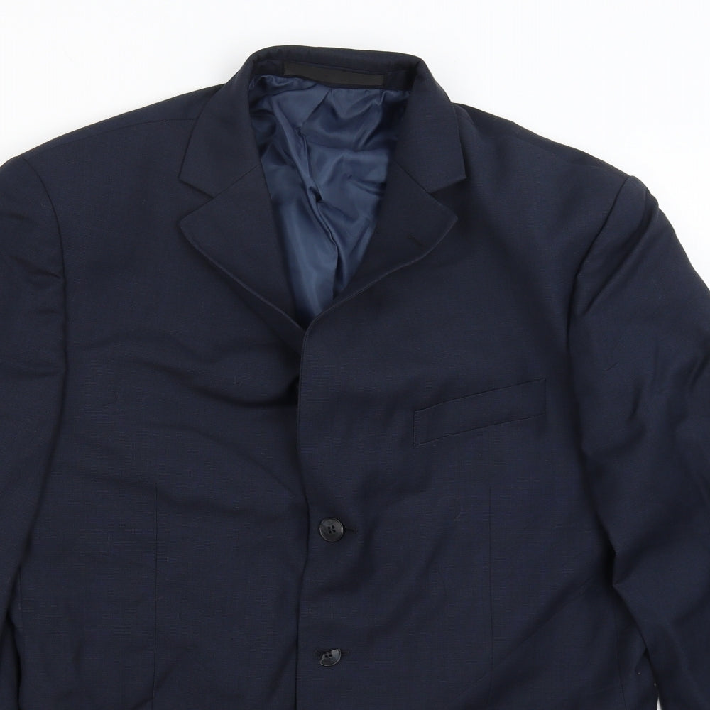 Mens UK Size L M&S Regular Blue Suit Jacket