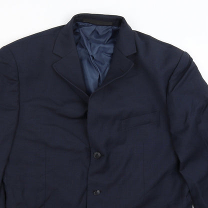 Mens UK Size L M&S Regular Blue Suit Jacket