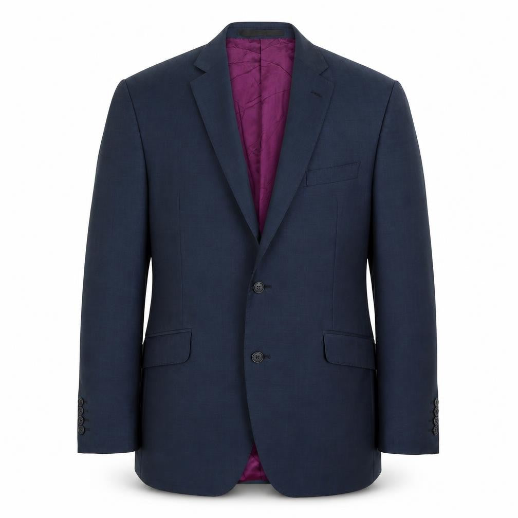 Mens UK Size L Impressions Regular Blue Suit Jacket