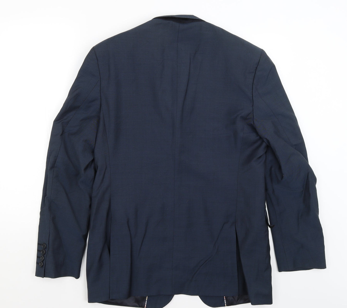 Mens UK Size L Impressions Regular Blue Suit Jacket