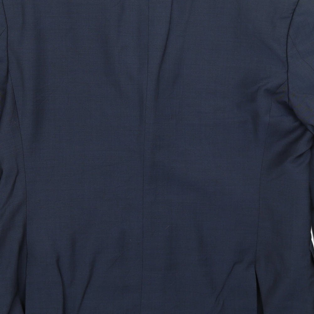 Mens UK Size L Impressions Regular Blue Suit Jacket