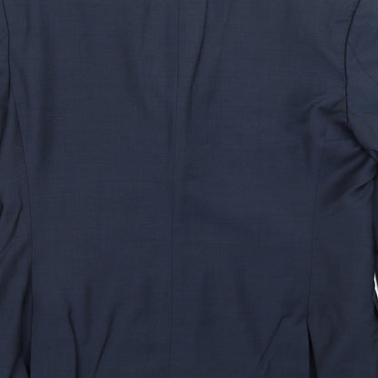Mens UK Size L Impressions Regular Blue Suit Jacket