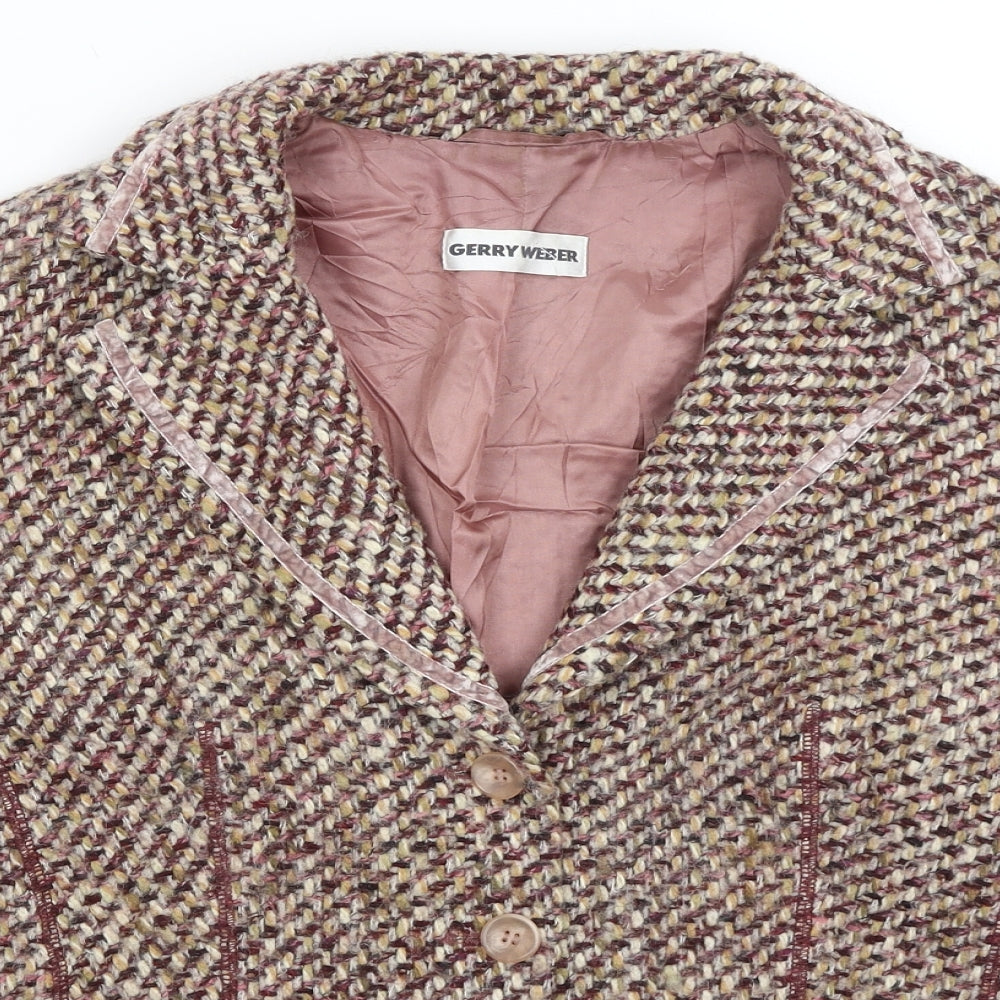 Gerry Weber Womens Brown   Jacket Blazer Size 16
