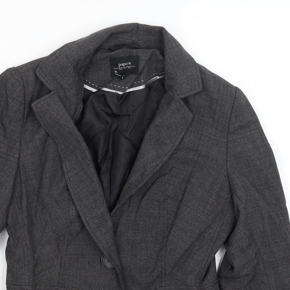 Papaya Womens Grey   Jacket Blazer Size 10