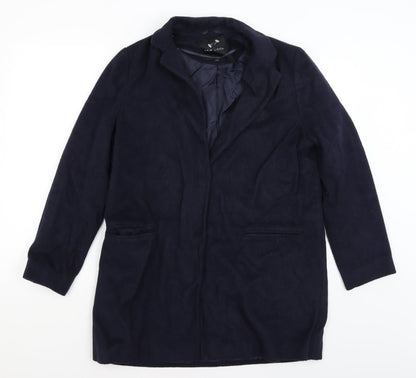 Womens UK Size 12 New Look Blue Overcoat