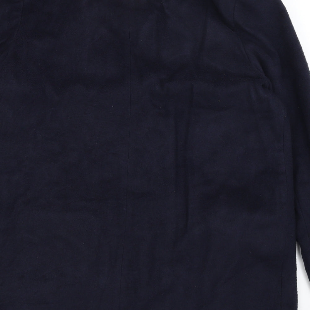 Womens UK Size 12 New Look Blue Overcoat