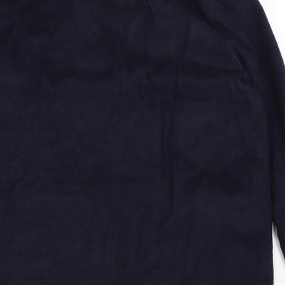 Womens UK Size 12 New Look Blue Overcoat