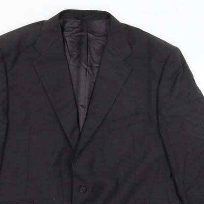 Dewhurst Mens Black   Jacket Blazer Size L