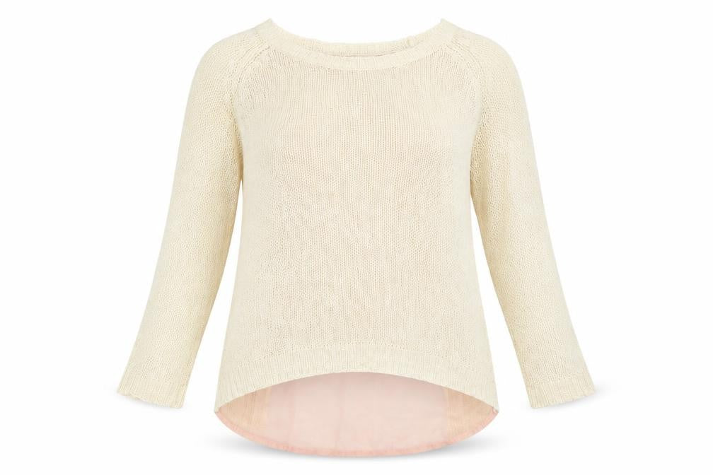 Womens UK Size 8 New Look Ivory Pullover Jumper