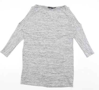 Dorothy Perkins Womens Grey   T-Shirt Dress  Size 12