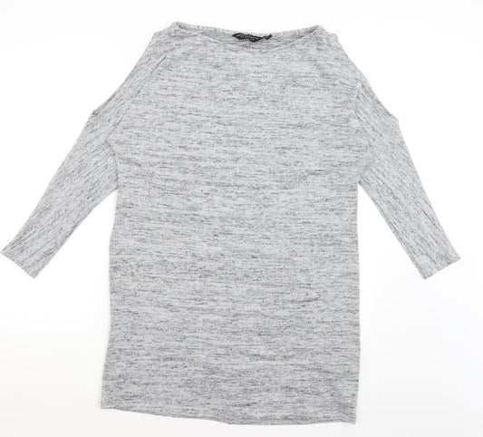 Dorothy Perkins Womens Grey   T-Shirt Dress  Size 12