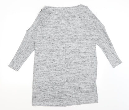Dorothy Perkins Womens Grey   T-Shirt Dress  Size 12