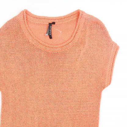 Womens UK Size 8 Intuition Orange Basic T-Shirt