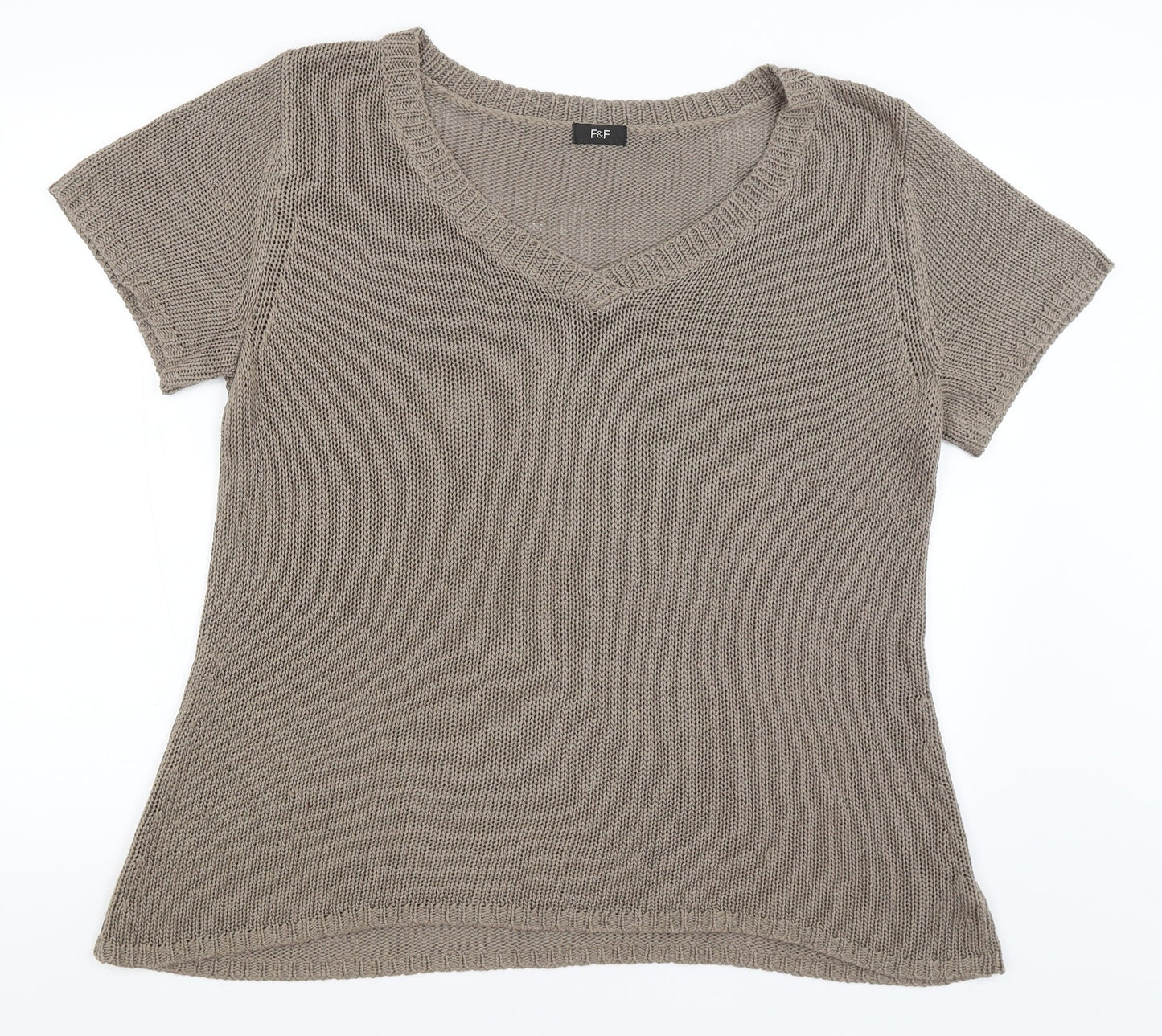 F&F Womens Brown   Basic T-Shirt