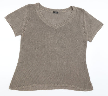 F&F Womens Brown   Basic T-Shirt