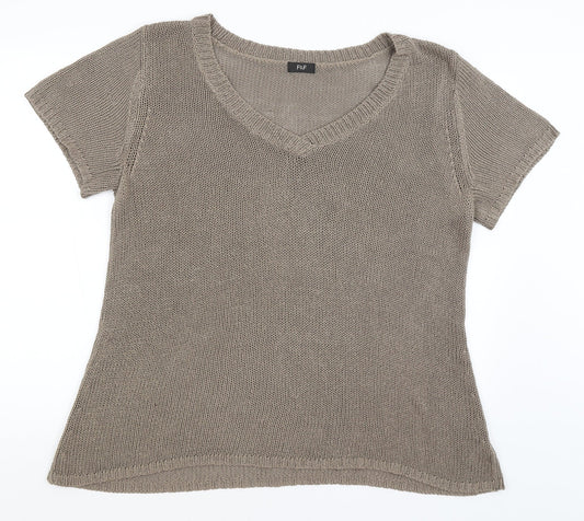 F&F Womens Brown   Basic T-Shirt