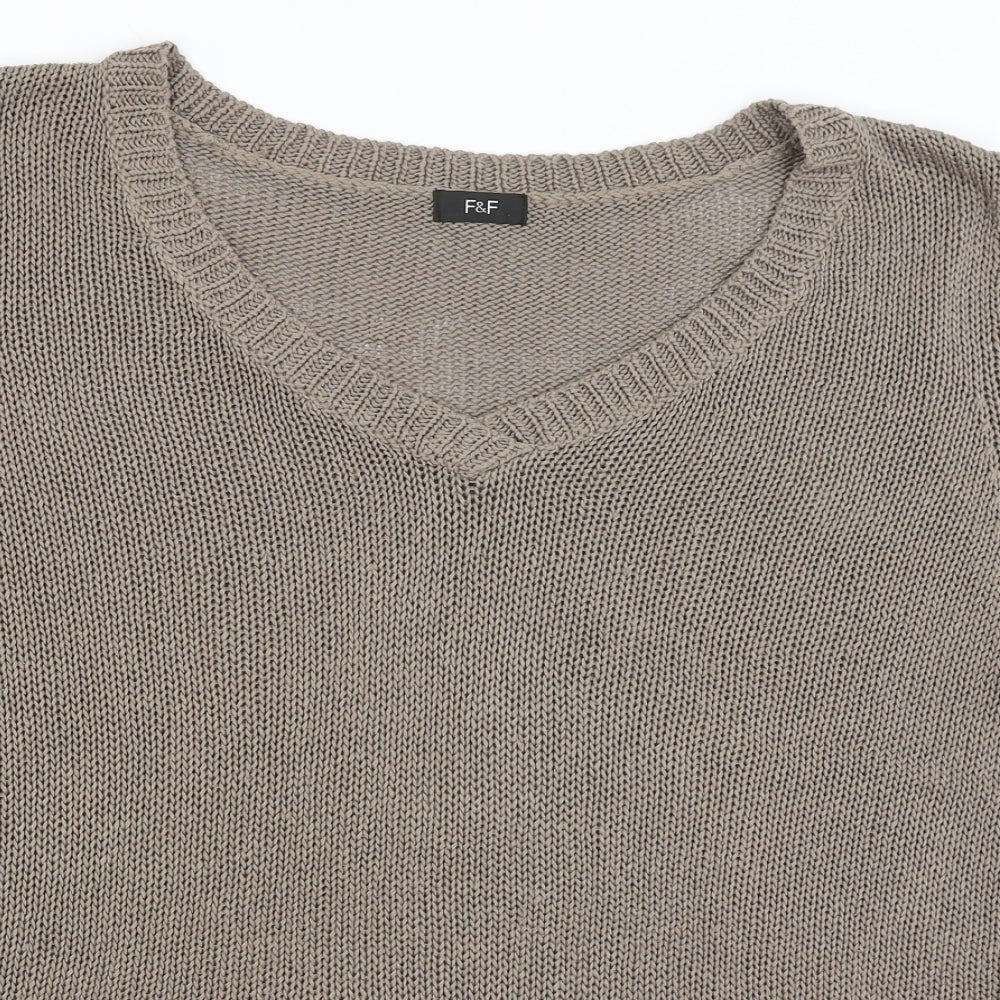 F&F Womens Brown   Basic T-Shirt