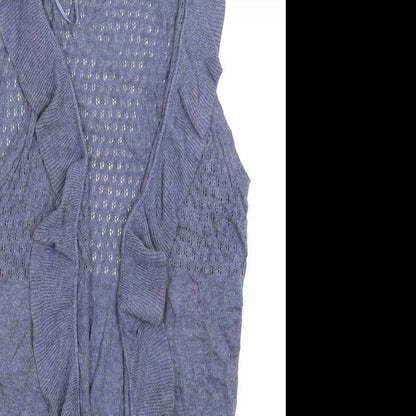 New Look Womens Blue   Vest Jumper Size 8