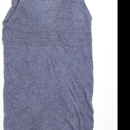 New Look Womens Blue   Vest Jumper Size 8