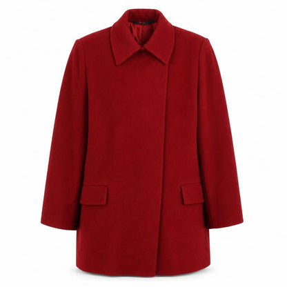 Womens UK Size 8 St Michael Red Overcoat