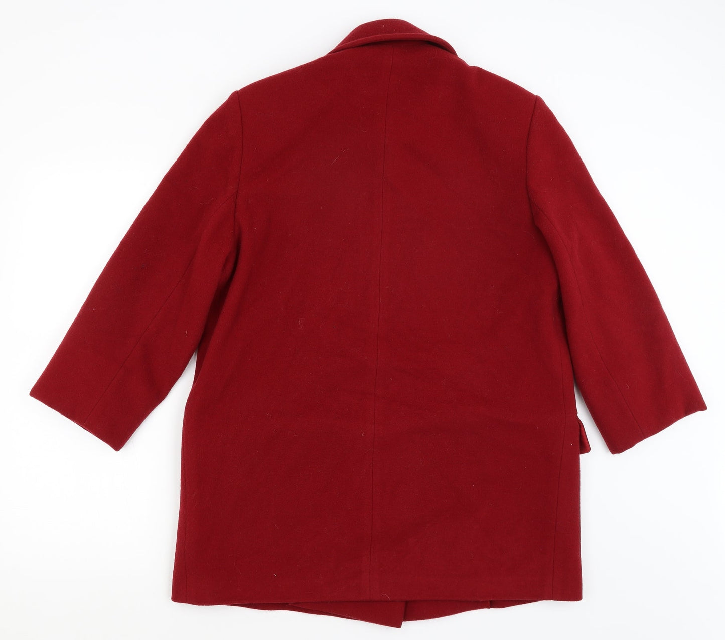 Womens UK Size 8 St Michael Red Overcoat