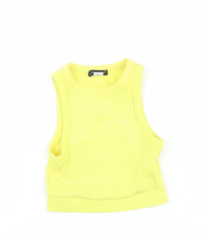 River Island Girls Yellow   Basic Tank Size 3-4 Years