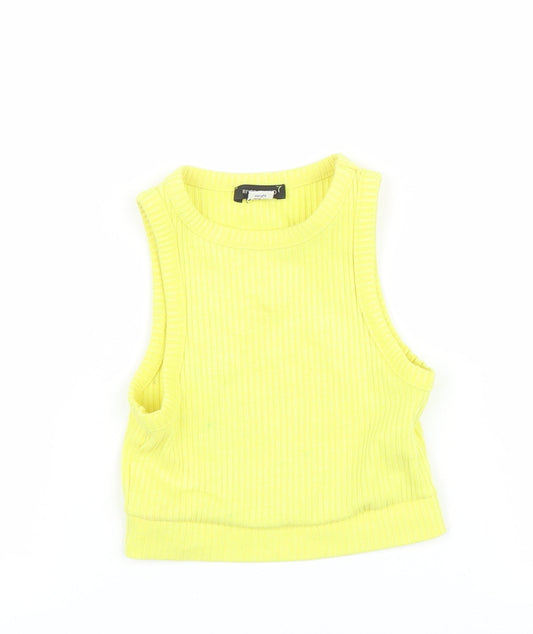 River Island Girls Yellow   Basic Tank Size 3-4 Years