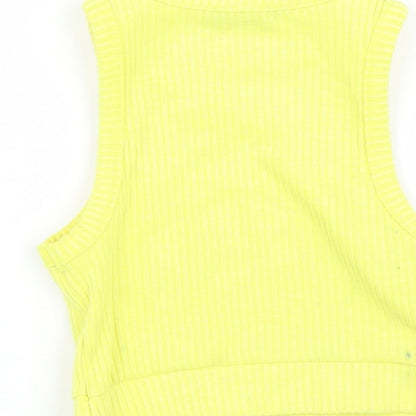River Island Girls Yellow   Basic Tank Size 3-4 Years