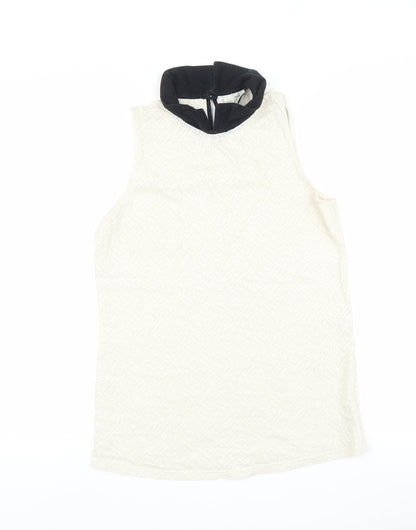Womens UK Size 8 NEXT White Basic Tank