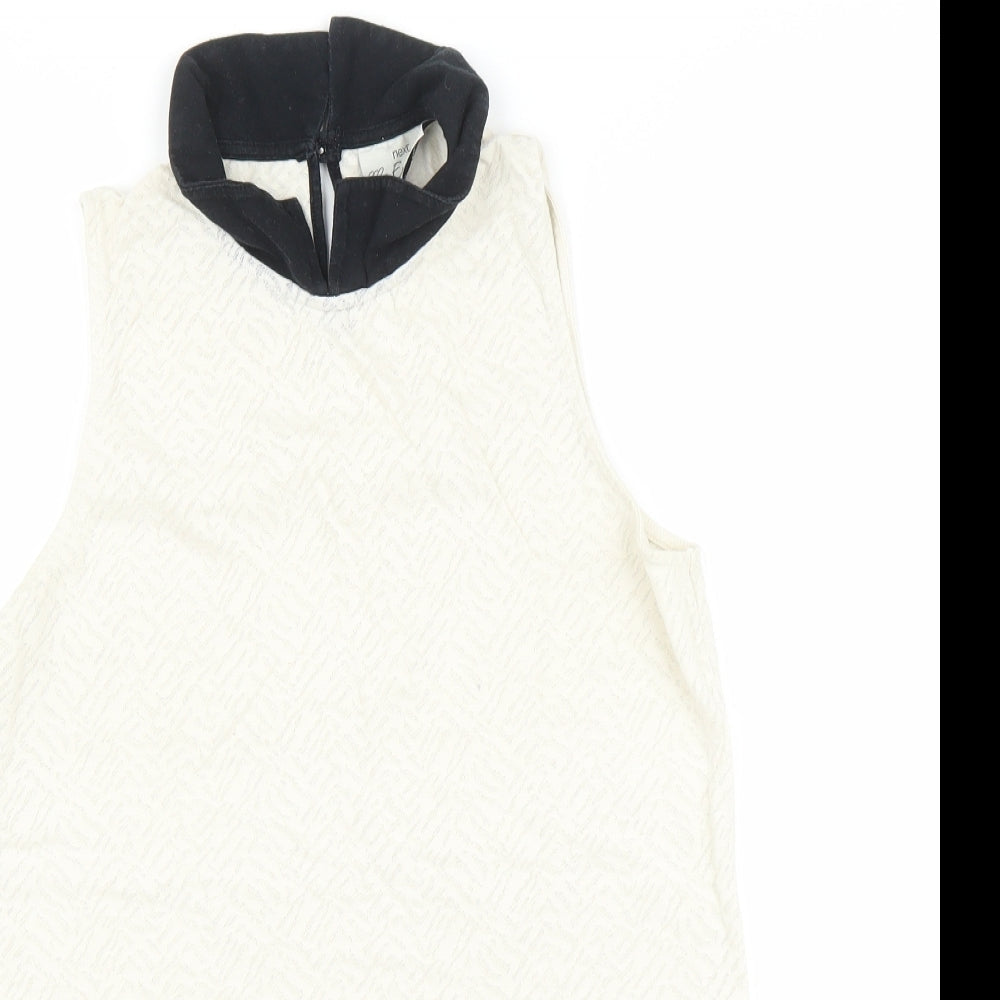 Womens UK Size 8 NEXT White Basic Tank