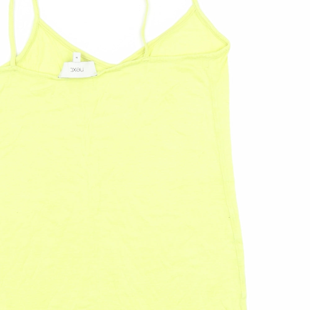 Womens UK Size 14 NEXT White Basic Tank