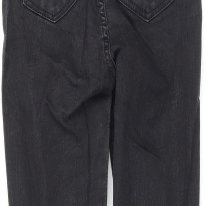 Womens UK Size 6 Momokrom Regular Fit Skinny Black Jeans