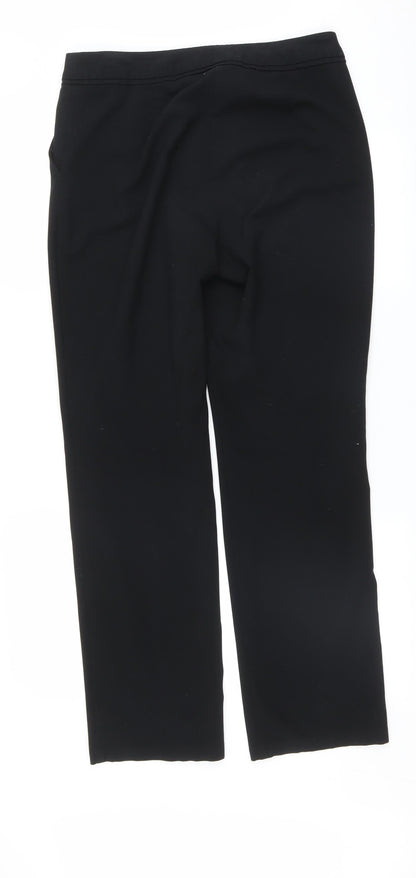 Womens UK Size 10 Marks and Spencer Regular Fit  Black Trousers