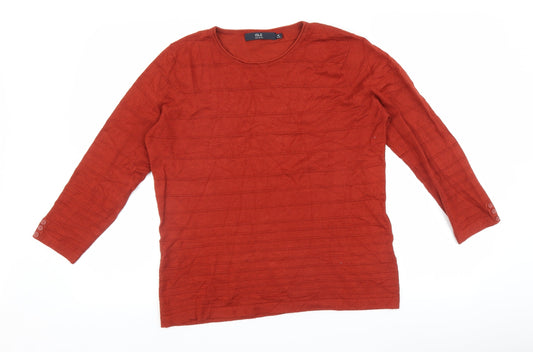Womens UK Size M EWM Red Pullover Jumper