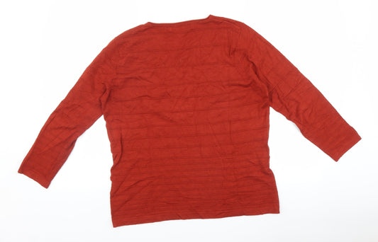 Womens UK Size M EWM Red Pullover Jumper