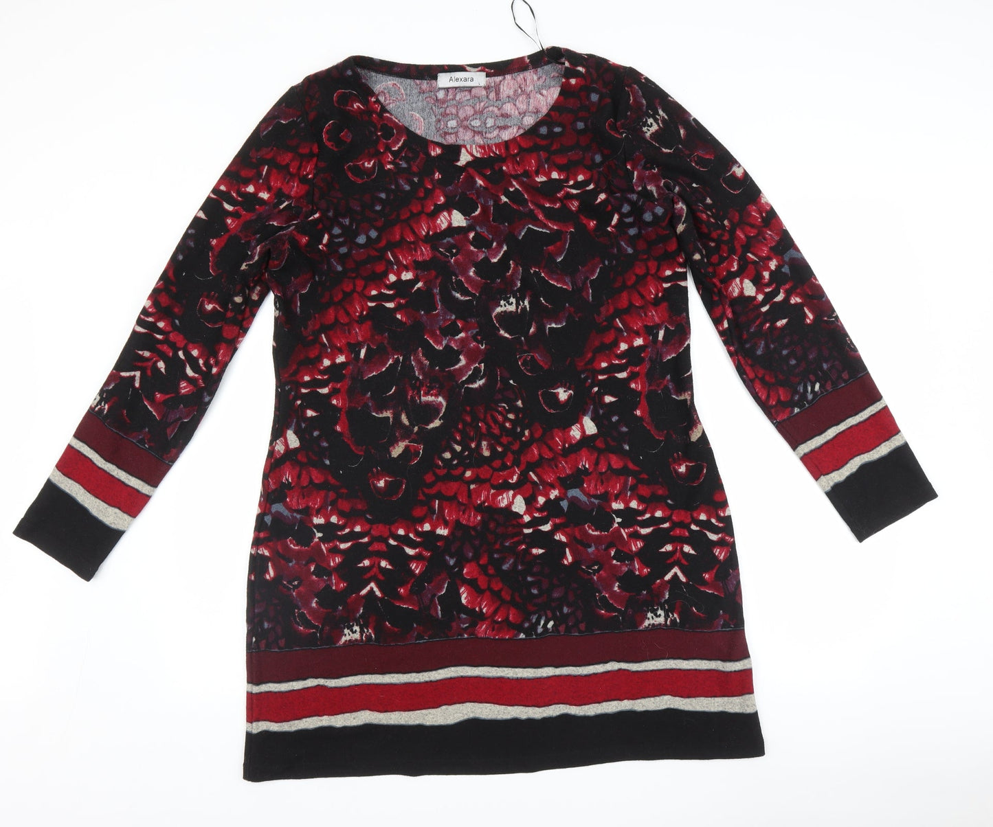 Alexara Womens Red Fair Isle  Jacket Dress  Size L