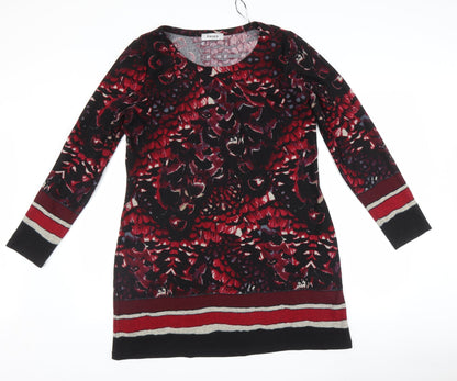 Alexara Womens Red Fair Isle  Jacket Dress  Size L