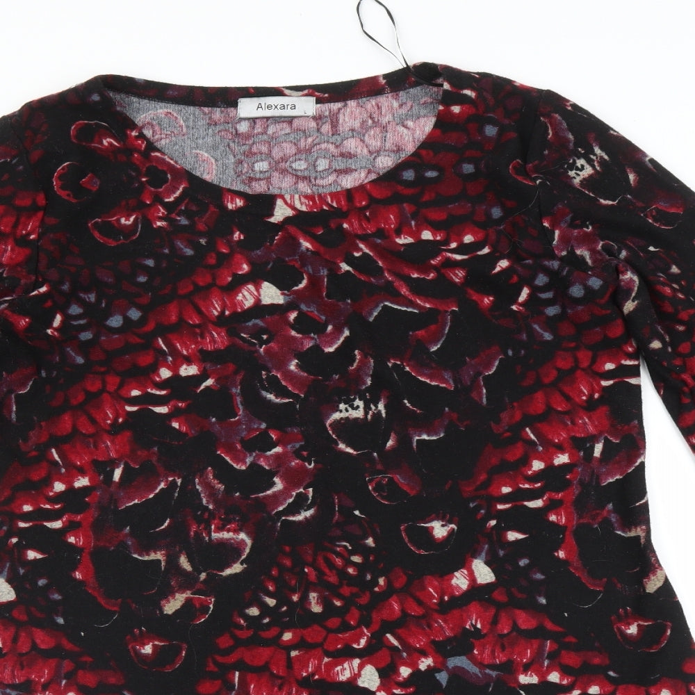 Alexara Womens Red Fair Isle  Jacket Dress  Size L