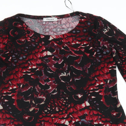 Alexara Womens Red Fair Isle  Jacket Dress  Size L