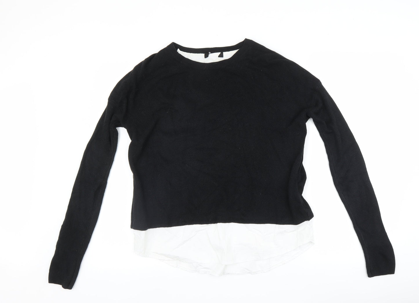 Womens UK Size 10 New Look Black Pullover Jumper