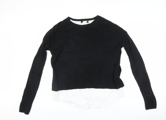 Womens UK Size 10 New Look Black Pullover Jumper