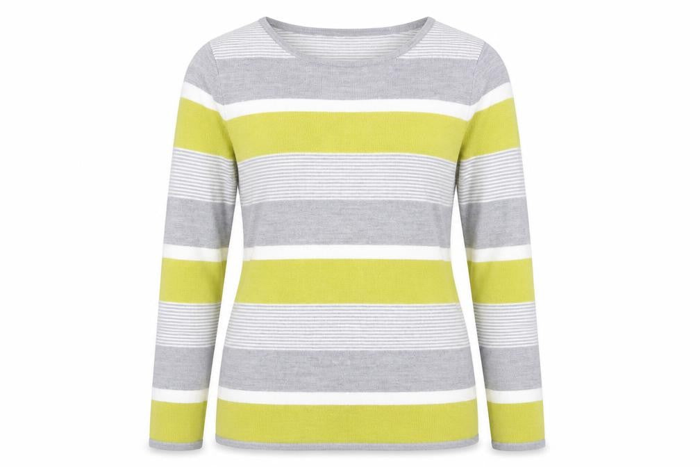 Bonmarché Womens Multicoloured Striped Pullover Jumper Size 14