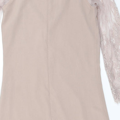 Little Mistress Womens Beige   Mini  Size 8