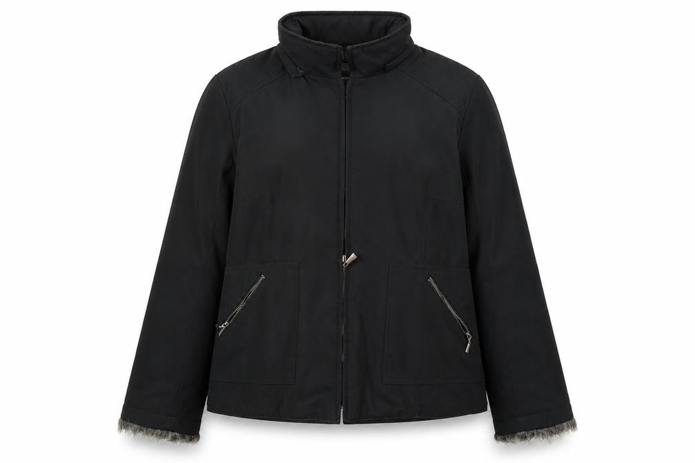 Womens UK Size 14 Principles Black Overcoat