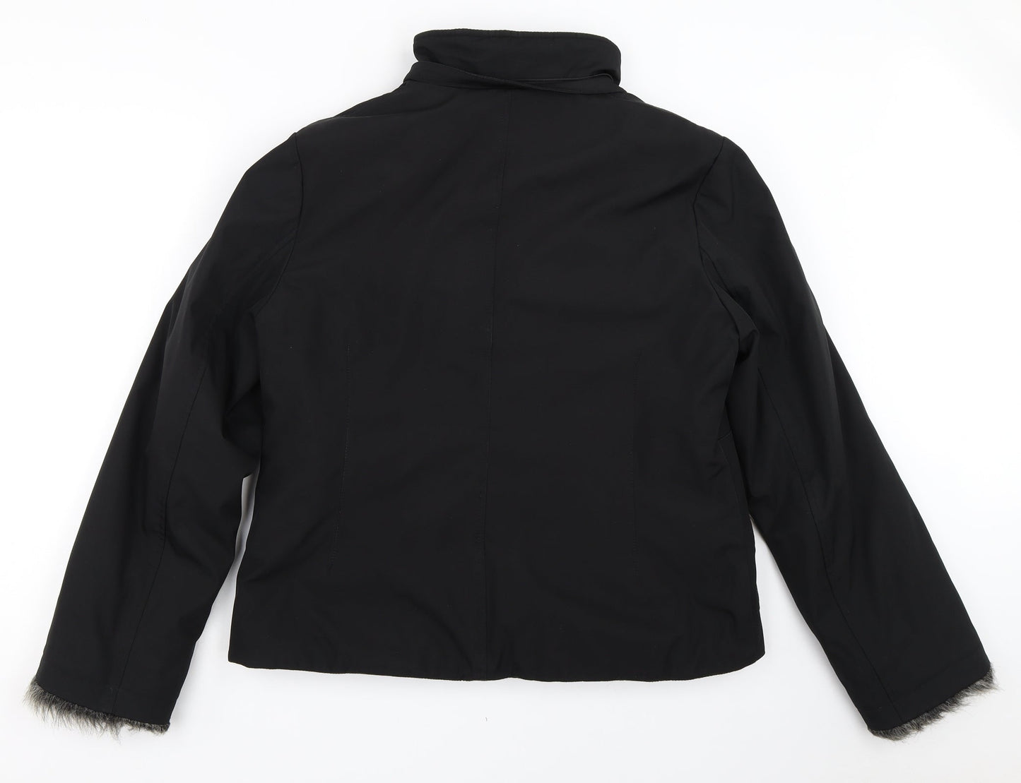 Principles Womens Black   Overcoat Coat Size 14