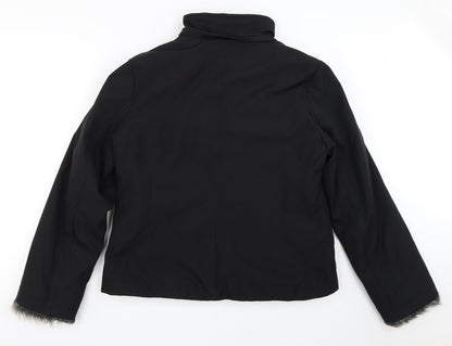 Principles Womens Black   Overcoat Coat Size 14